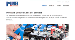 Desktop Screenshot of minel.ch